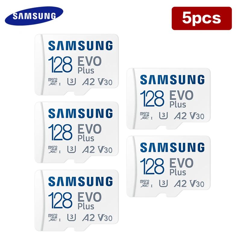 Imagem -03 - Samsung-cartão de Memória Micro sd Cartão Flash tf Classe 10 u1 u3 Sdxc Grau i Evo Plus 256 gb 128gb 64gb Unidades