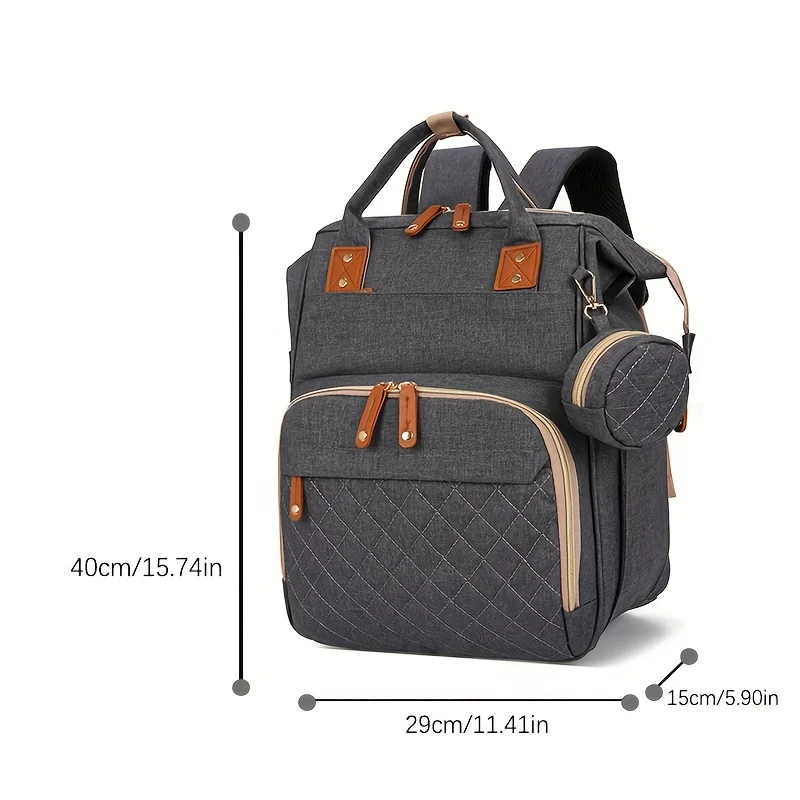 

Multi-purpose Large-capacity Mommy Bag, Hangable Stroller Backpack, Lightweight Diaper Bag For Going Out