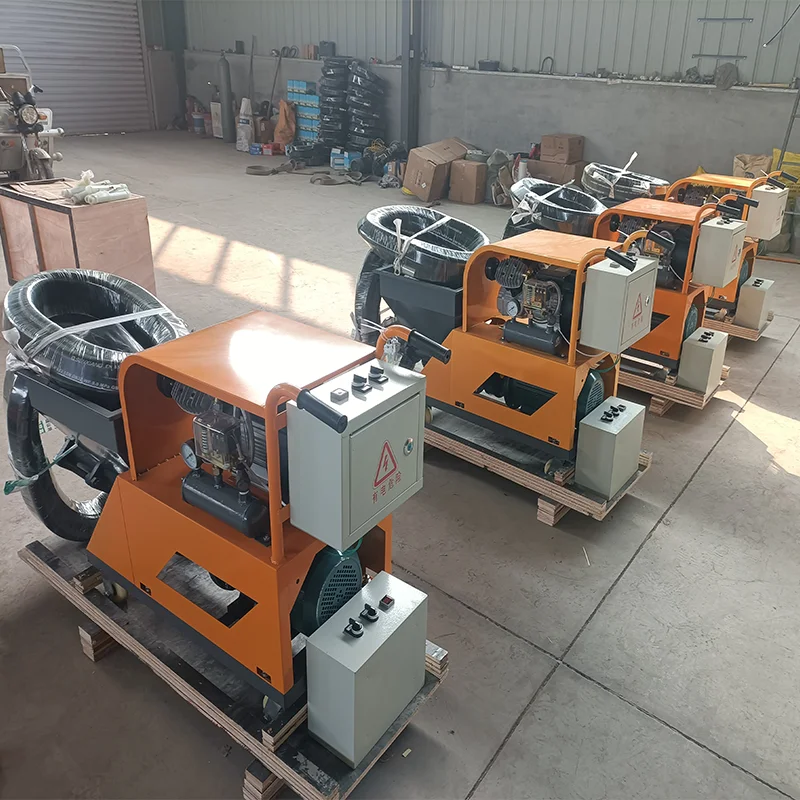 Mortar Spray Machines Diesel Model 711 Electric Concrete Mortar Spraying Mixing Pumping