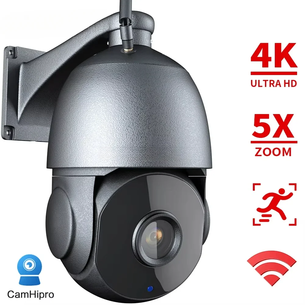 4K HD 8MP اللاسلكية WIFI الأمن IP كاميرا شبكة مراقبة 5X التكبير HD PTZ في الهواء الطلق مراقبة المنزل كاميرا بشكل قبة CCTV 50M IR للرؤية الليلية #2