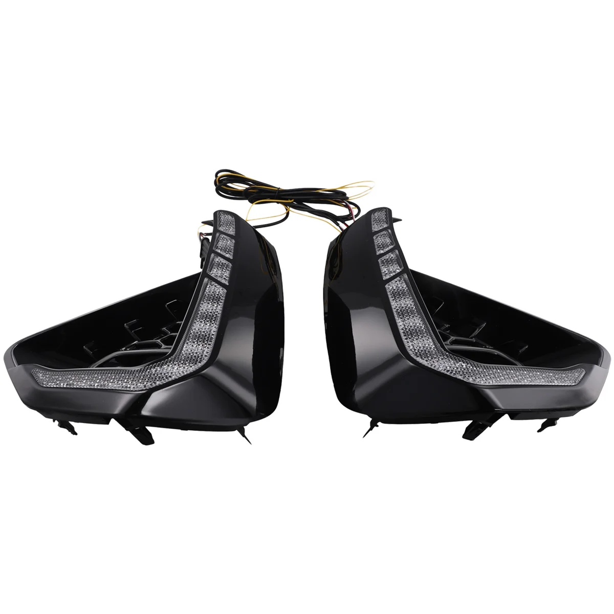 Luce di marcia diurna classica a LED DRL anteriore per Toyota Hilux 2024 2025 Fendinebbia con indicatori di direzione, bianco + giallo