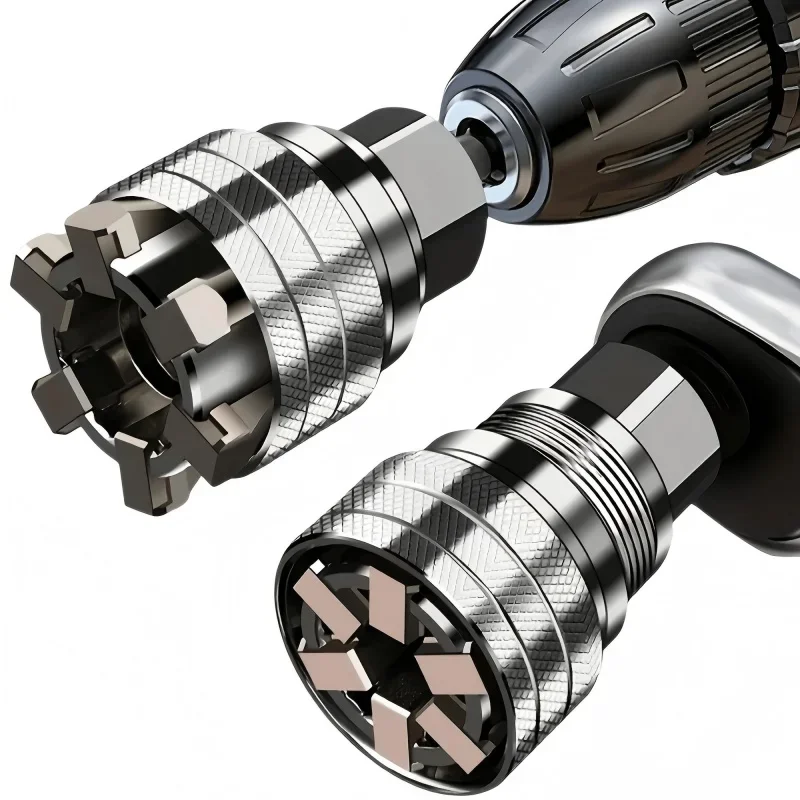 TINSOL Universeller Verstellbarer Magischer Ratschen-Steckschlüssel Multifunktionales Chrom-Vanadium-Stahl Auto-Reparatur-Handwerkzeug – Detail 7