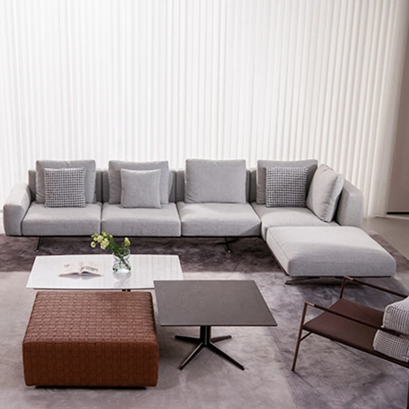 Leather Couch Living Room Sofas Minimalist Recliner Modern Living Room Sofas Gaming Replica Tumbonas Playa Postmodern Furniture