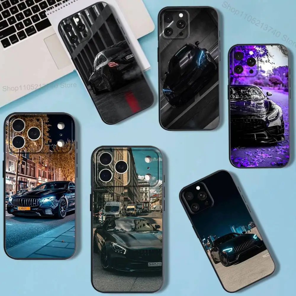 

cool car B-Benz-S Phone Case For iPhone 11,17,16,14,12,15,13,Max,SE4,Plus,E,Pro,Air,Mini Black soft Cover allover print