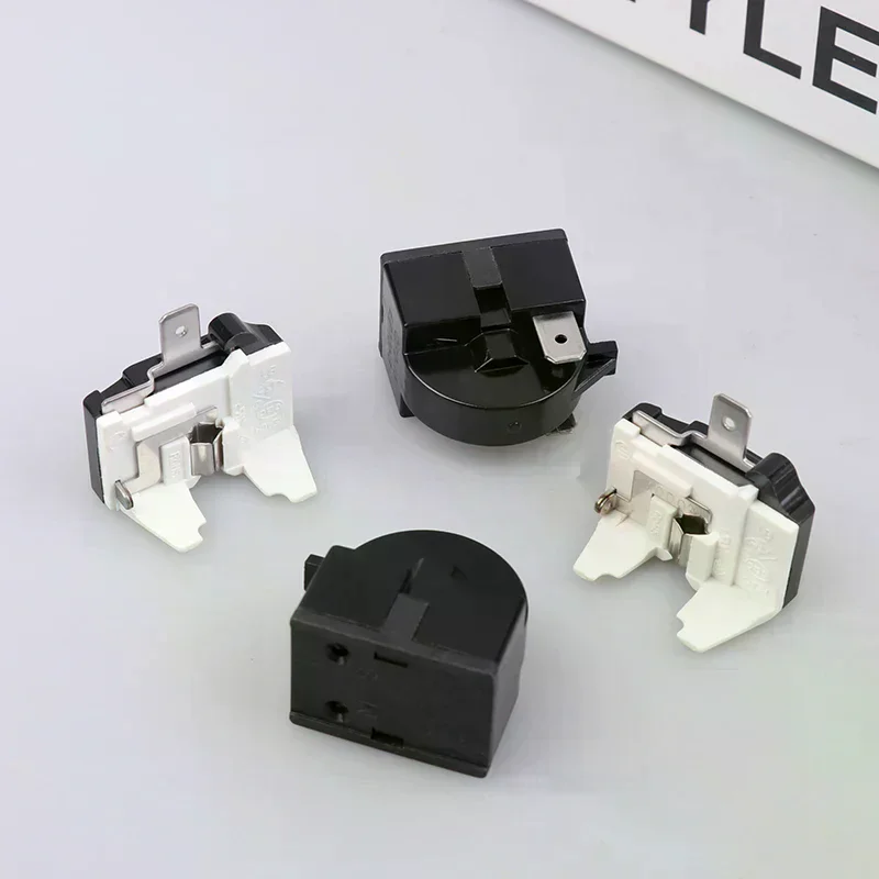 Compressor PTC Start Relay Refrigerator Starter Overload Protector 1/2 Pin 15  1/6H Replacement Protector Refrigerator
