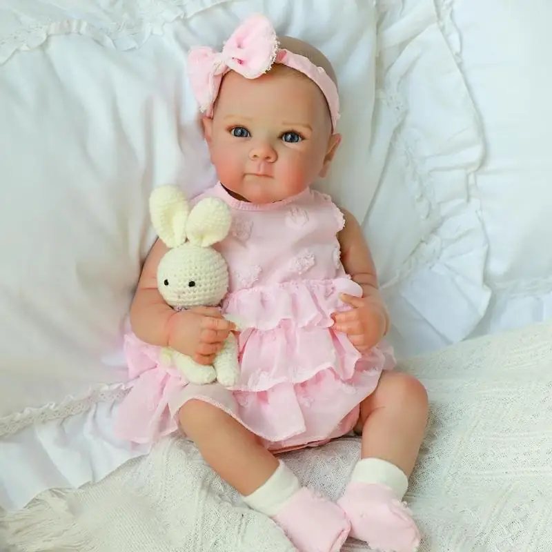 دمية بيبي ريبورن الحقيقية مع وجه جميل مثل الدمية للعب التفاعلي الآمن للأطفال الصغار وسهولة التنظيف A2UB #1