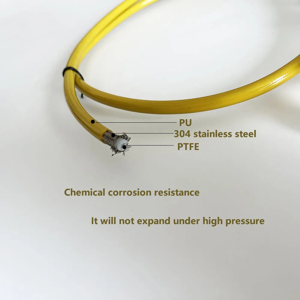 PTFE Stainless Steel Braided AN3 Brake Hose Clutch Hydraulic Line 360 Rotatable Aluminum Banjo Fitting Brake Line for Electric M