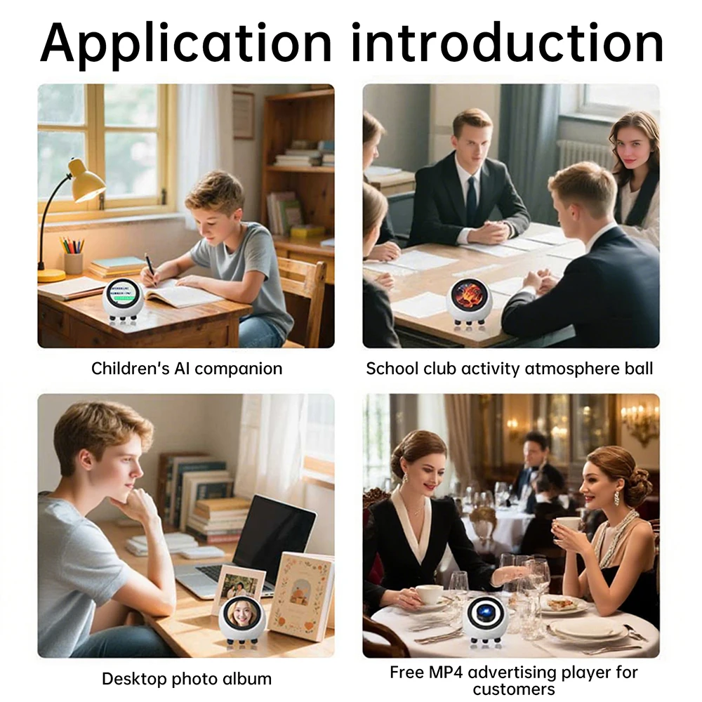 DeepSeek XiaoZhi AI ボイスチャットロボット ESP32-S3 1.28 インチ LCD ディスプレイ ESP32-N16R8 開発ボード時計飾り用にアップグレード
