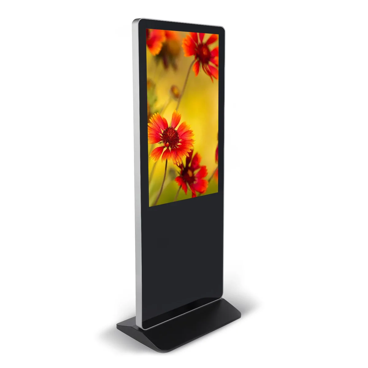 Factory Supplier 43 Inch Indoor Restaurant Floor Stand LCD Digital Screen Advertising Android WiFi Capacitive Touch Kiosk
