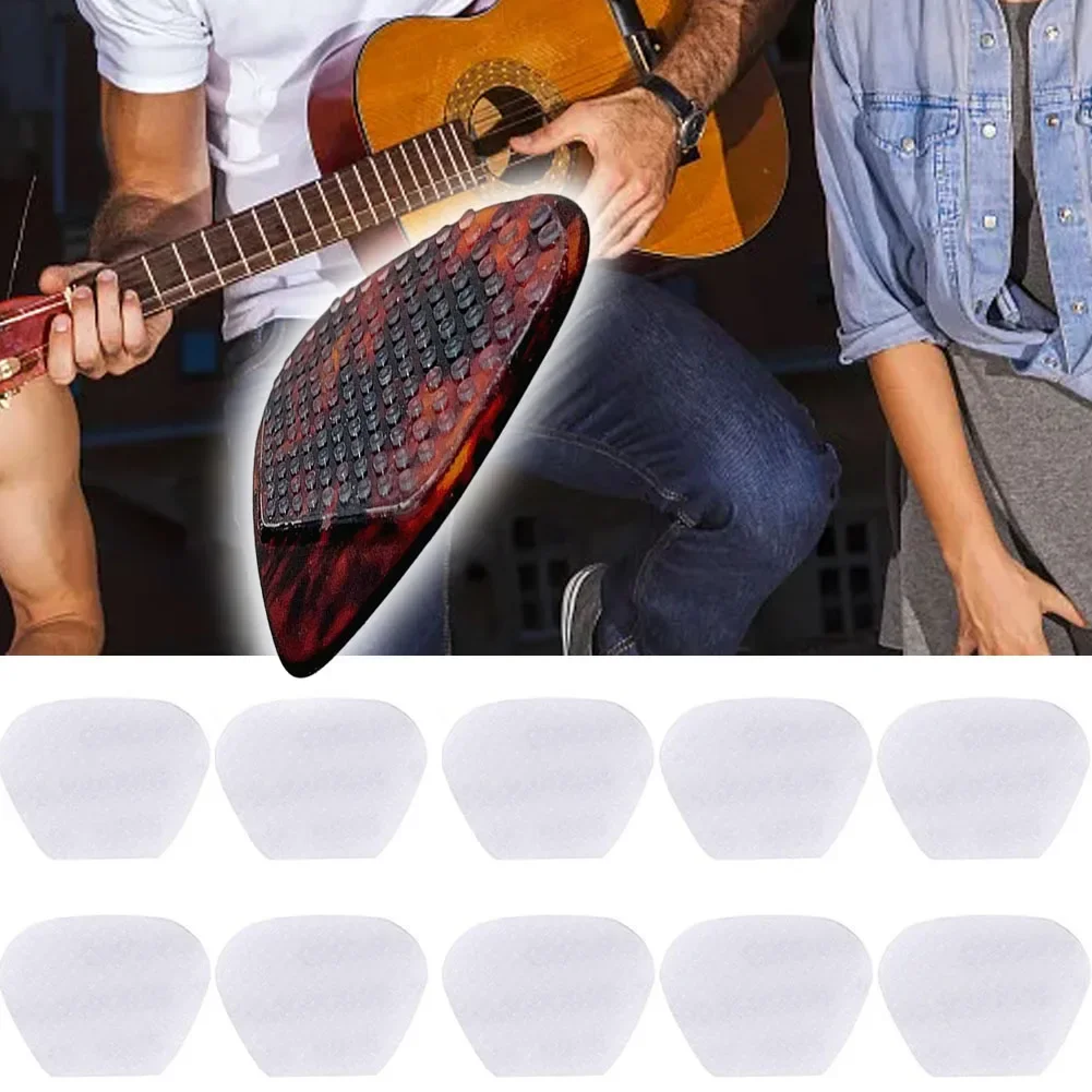 Enhance Your Guitar Playing with Non Slip Silicone Stickers  16 PCS Set  Reliable Grip  Perfect for Sweaty Hands