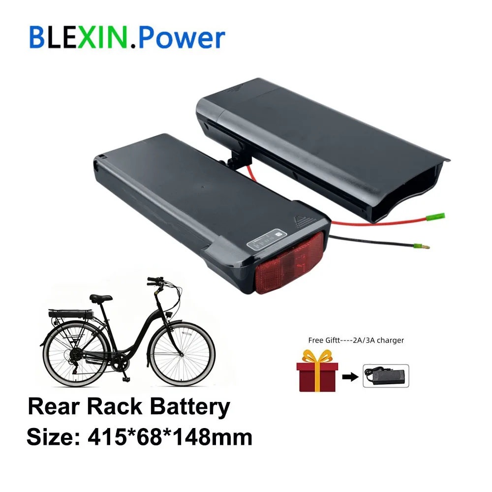 

24V Rear Rack Ebike Battery 24Volt 10.4Ah 12.8Ah 14Ah 17.5Ah City bike Carrier Mount for Zündapp Z802 Electric Bike Battery Akku