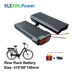 24V Rear Rack Ebike Battery 24Volt 10.4Ah 12.8Ah 14Ah 17.5Ah City Bike Carrier Mount for Zündapp Z802 Electric Bike Battery Akku