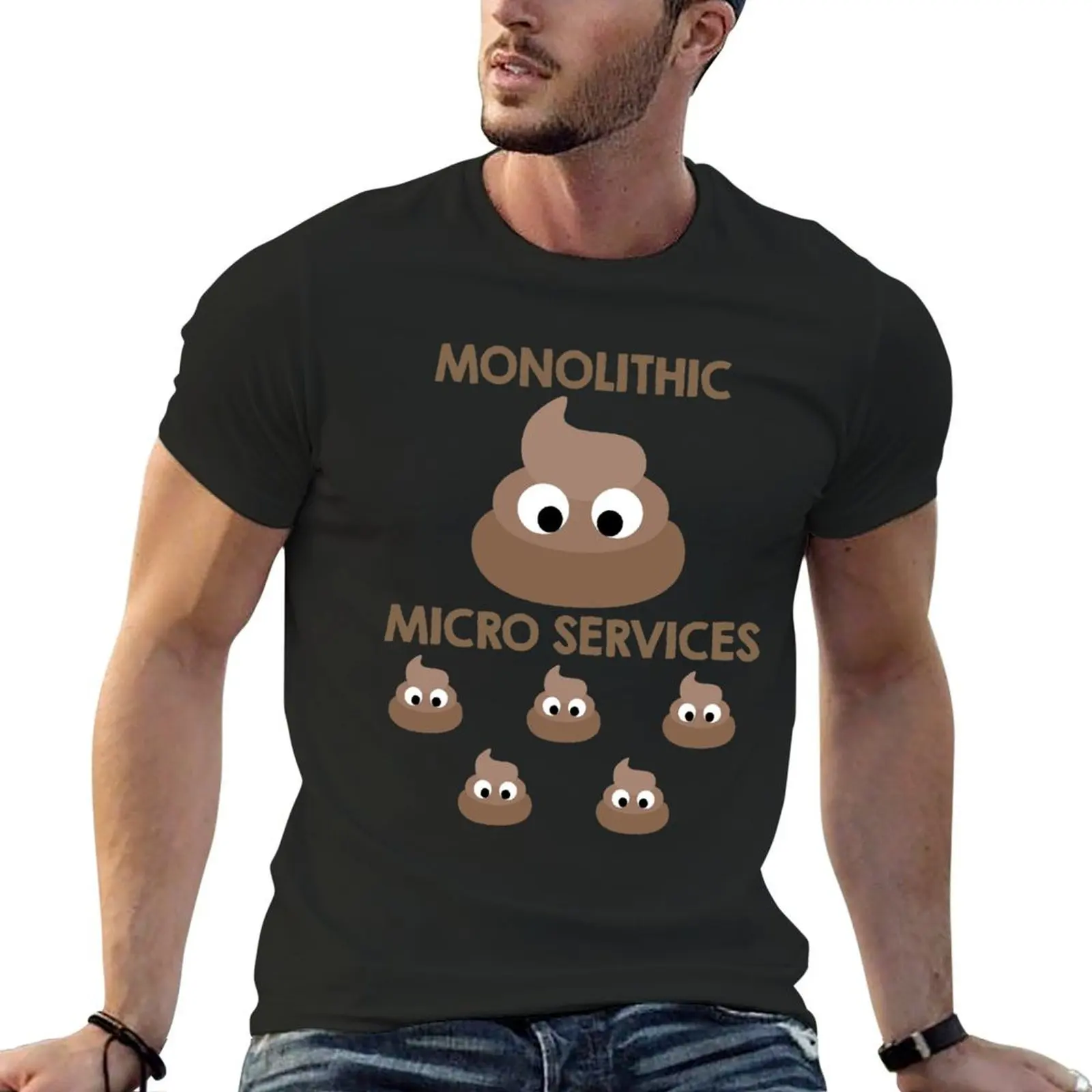 Monolith vs Microservices Funny Developer design T-Shirt oversizeds sports fans graphic t shirt vintage men clothing