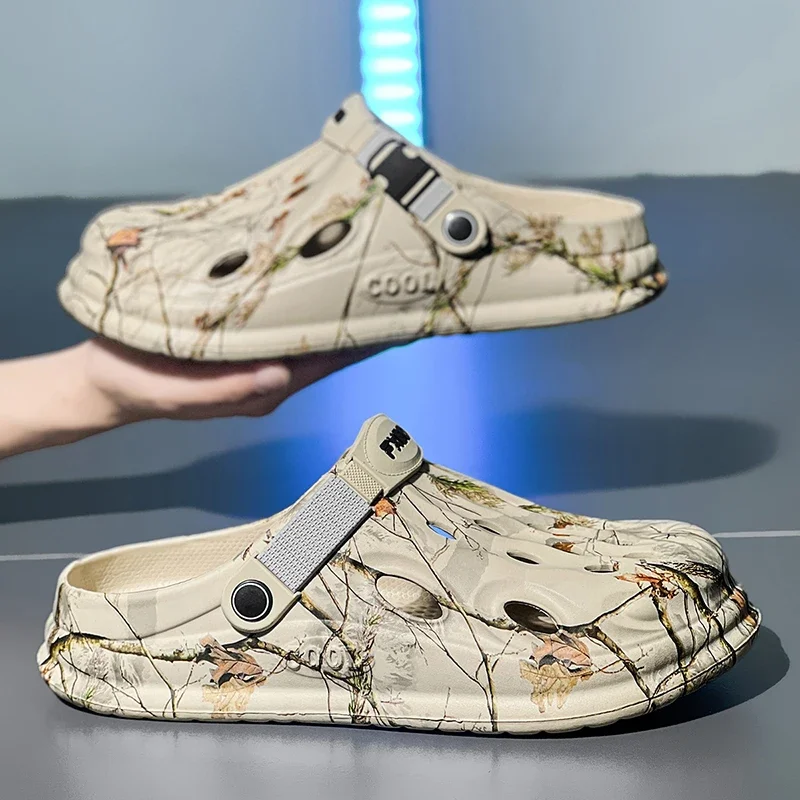 

Summer Men Hole Shoes Slippers Fashion Garden Clogs Comfortable Soft Sole Outdoor Indoor Men's and Women's Beach Shoes 40-45