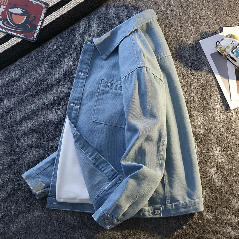 Denim da uomo dalla vestibilità ampia Jaet Primavera Estate Trendy Abbigliamento da lavoro casual Jaet Hip e Haome Sle Nuovo misto cotone poliestere 2025