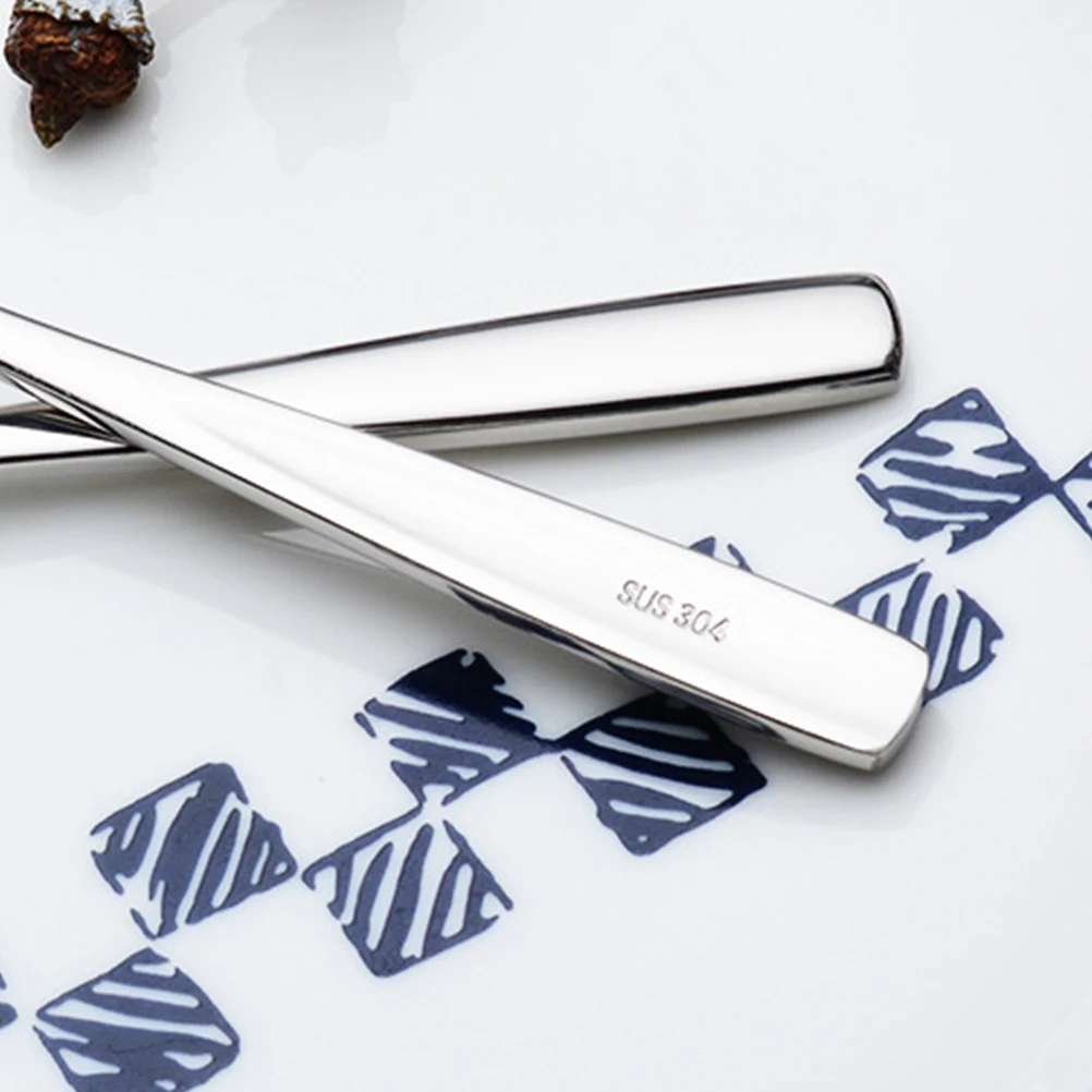 

Square Handle Stainless Steel Teaspoon Child Slotted Spoons for Cooking Teaspoons