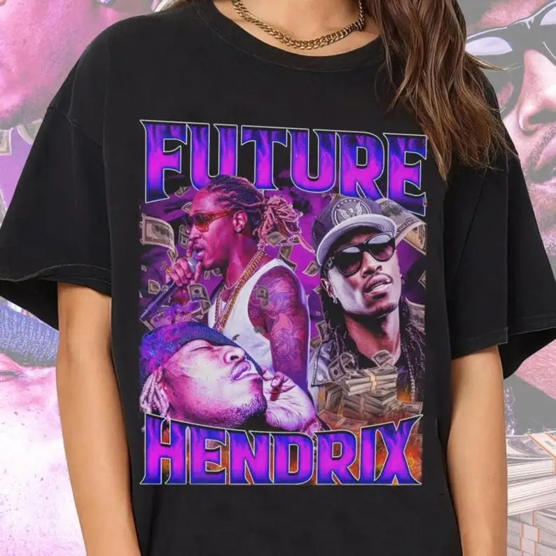 Future Hendrix, FutureHendrix, Unisex Style Gift for Fans, T-shirt, Crew Sweatshirt, and Hooded, Vintage Homage Thicthinhichthoi