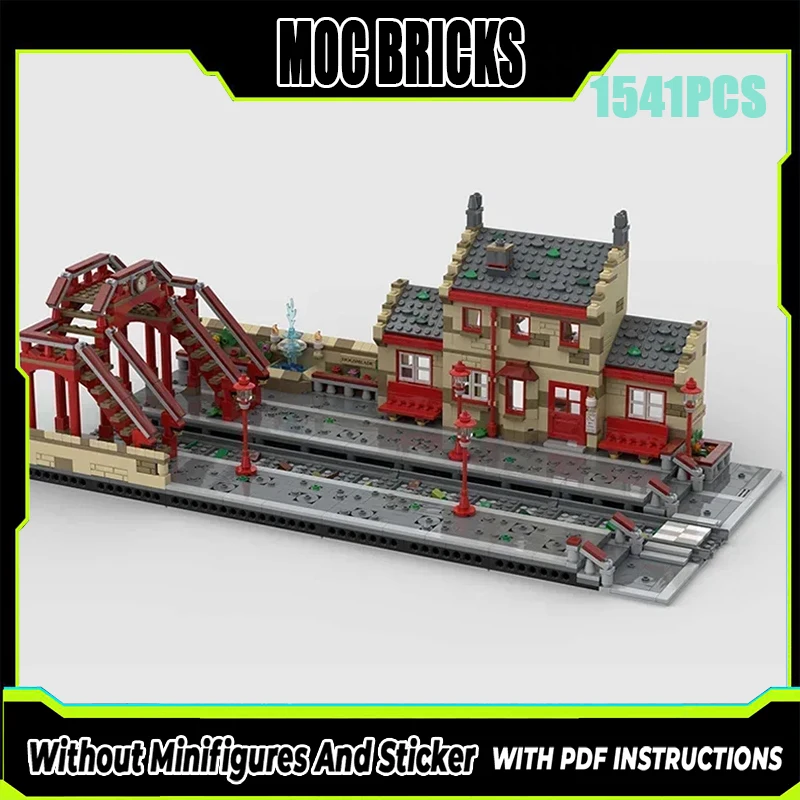 

Movie Street Scene Model Moc Building Bricks Hogsmeader Station Technology Modular Blocks Gifts Christmas Toys DIY Sets Assembly