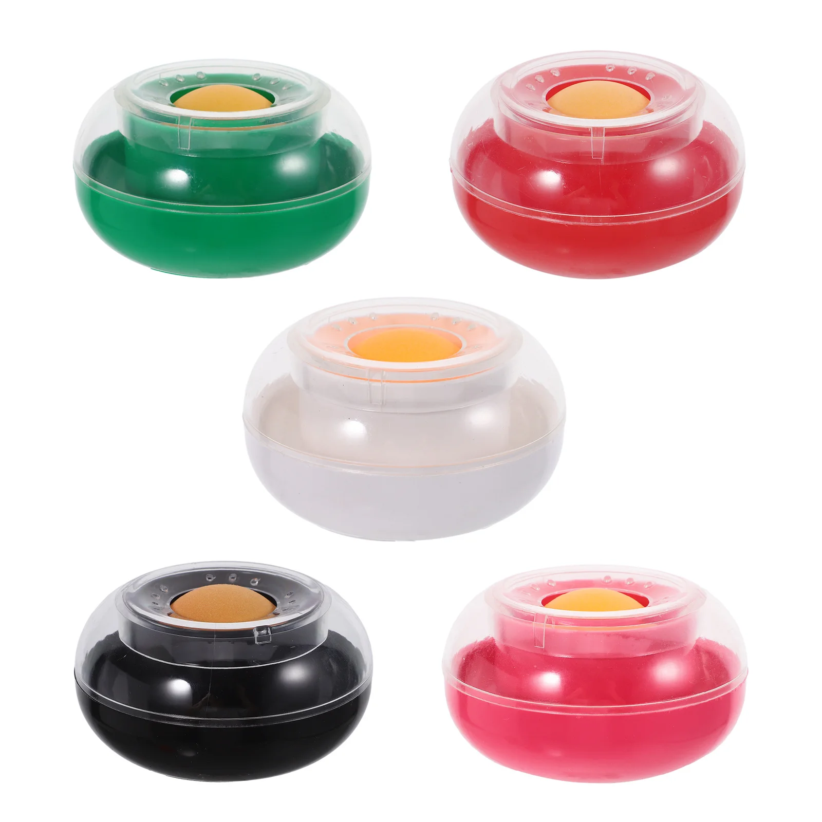 5pcs Finger Moistener For Counting Money Sponge Cup Tool Sorting Papers Non-Slip Grip Long Lasting Desktop Use Soft Comfortable