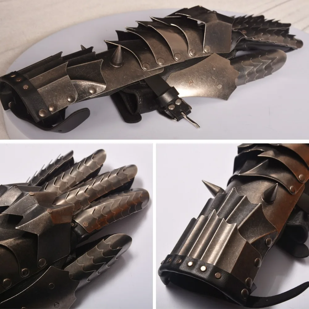 The Dark Lord Sauron Maiar Medieval Knight Metal Gloves Samurai Sword Weapon Model Ornament Collection Crafts Gifts Toys Boys