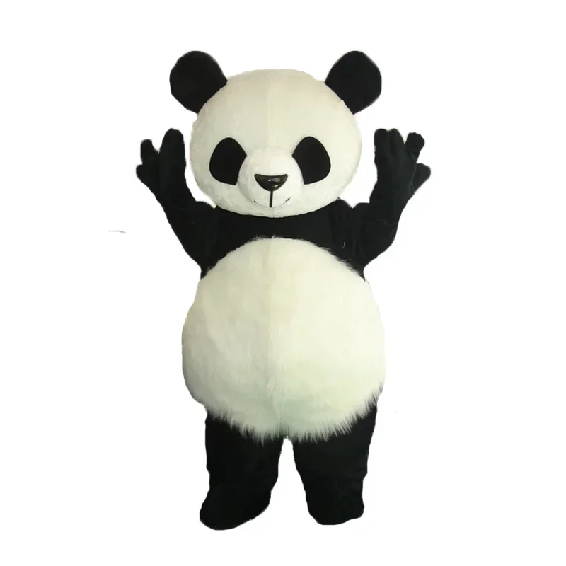 Hoge kwaliteit Panda mascotte kostuum Halloween cosplay grappige beer dier volwassen grootte MN4