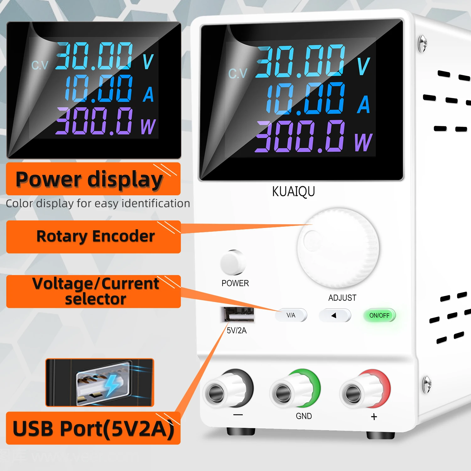 KUAIQU 30V 10A DC Netzteil Einstellbare Digit Display Labor Netzteile Spannungsregler30V 5A Reparatur PCB Aufladen