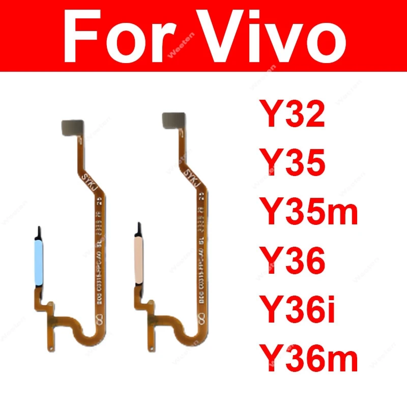 

For Vivo Y32 Y35 Y35m Y36 Y36i Y36m 4G 5G Power Button Side Fingerprint Sensor Flex Cable Replacement Repair Parts