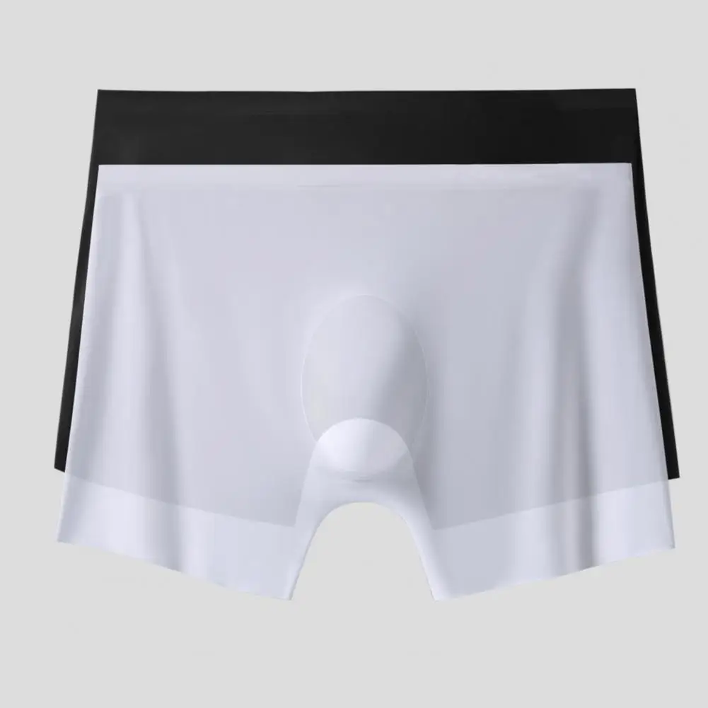 

Men Panties Thin Trace-less Bag Protective Nylon Ice Silk Underwear Accessory