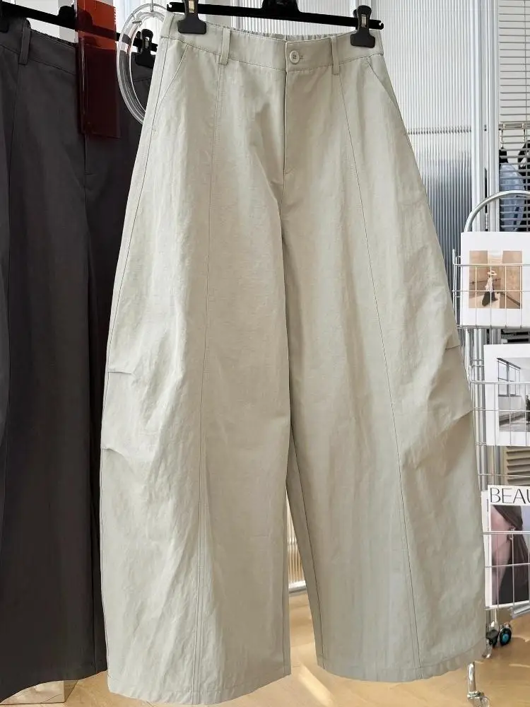 

Women Unique Design Curved Leg Cargo Pants 2026 New Trendy Loose Casual Popular Daily Streetwear Trousers