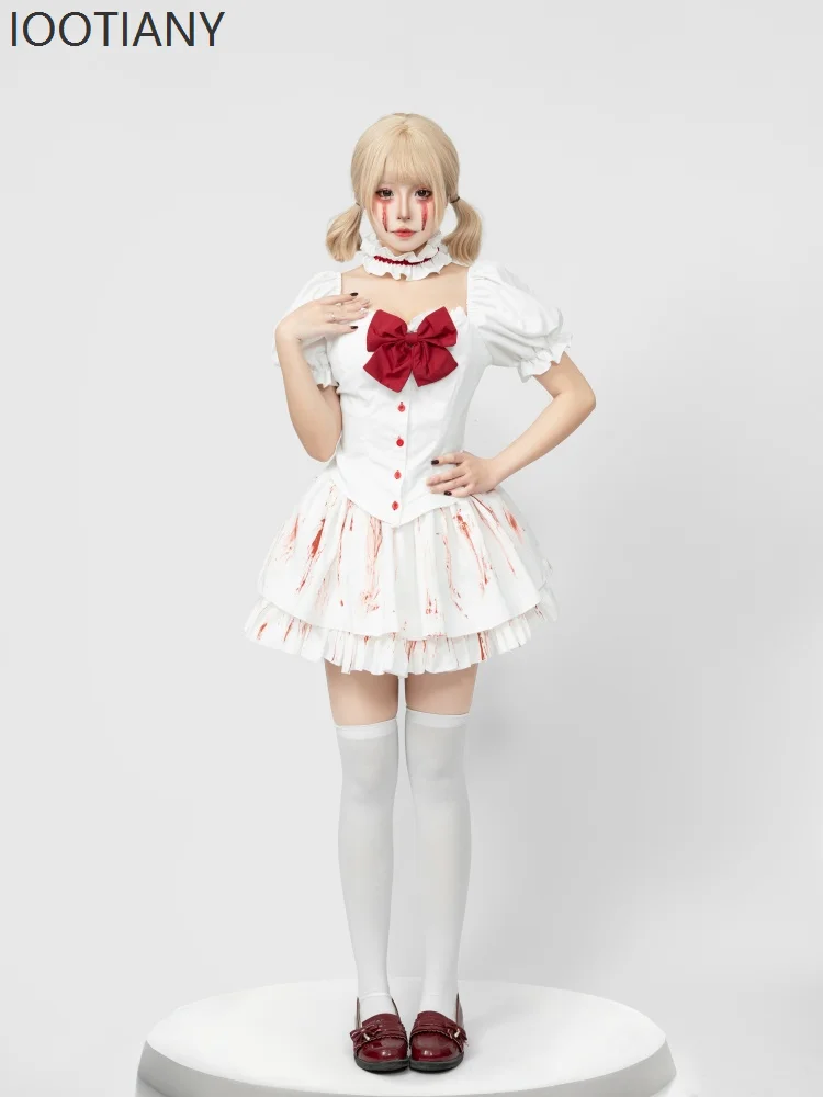 

Halloween Adult Ladies Sweet Girl Sexy Lolita Dress Sister Uniform Temptation Stage Maid Role Playing Performance Costume Set