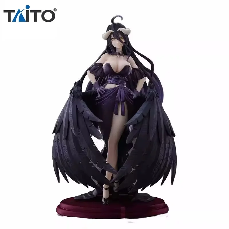 Original Taito Overlord Albedo Black Dress Ver Figure The King Of The Undead Action Figurine Collectable Toy Gifts