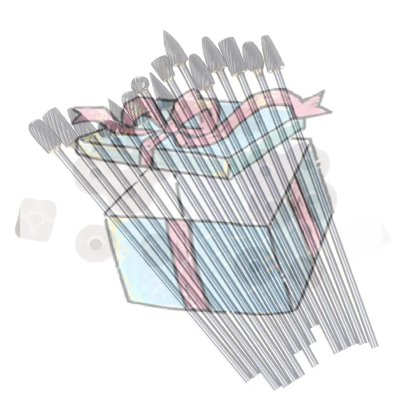 

【CCA】Набор твердосплавных роторных борфрез 3x6x100 мм, длинные, однозаходные, для полировки, из твердого сплава