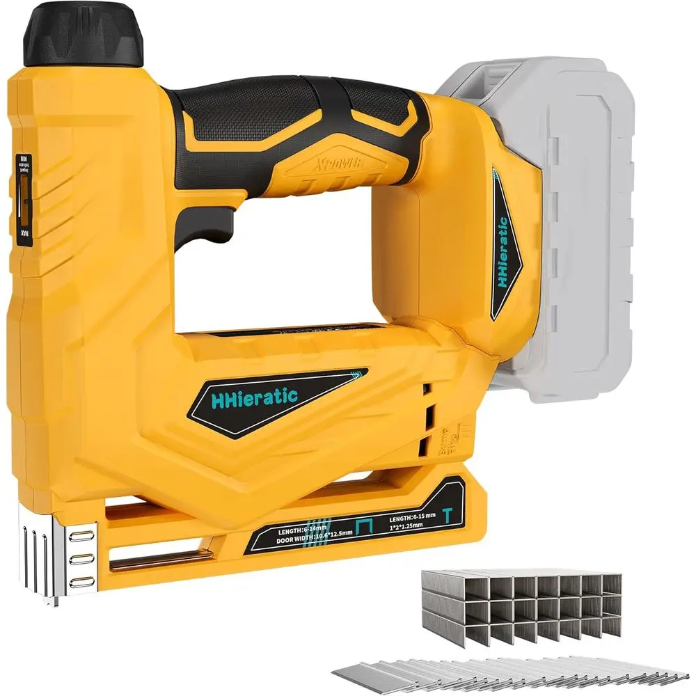 

18 Gauge Brad Nailer for 20V Batteries - 2-in-1 Nail Gun with 2000 Nails/Staples for Woodworking and Interior Design