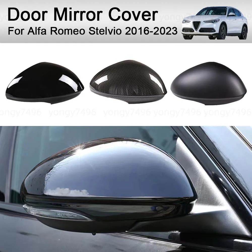 

Cars Accessories Door Mirror Cover For Alfa Romeo Stelvio 2016-2023 Car Decoration Stickers Upgrade Car Rearview Accessories