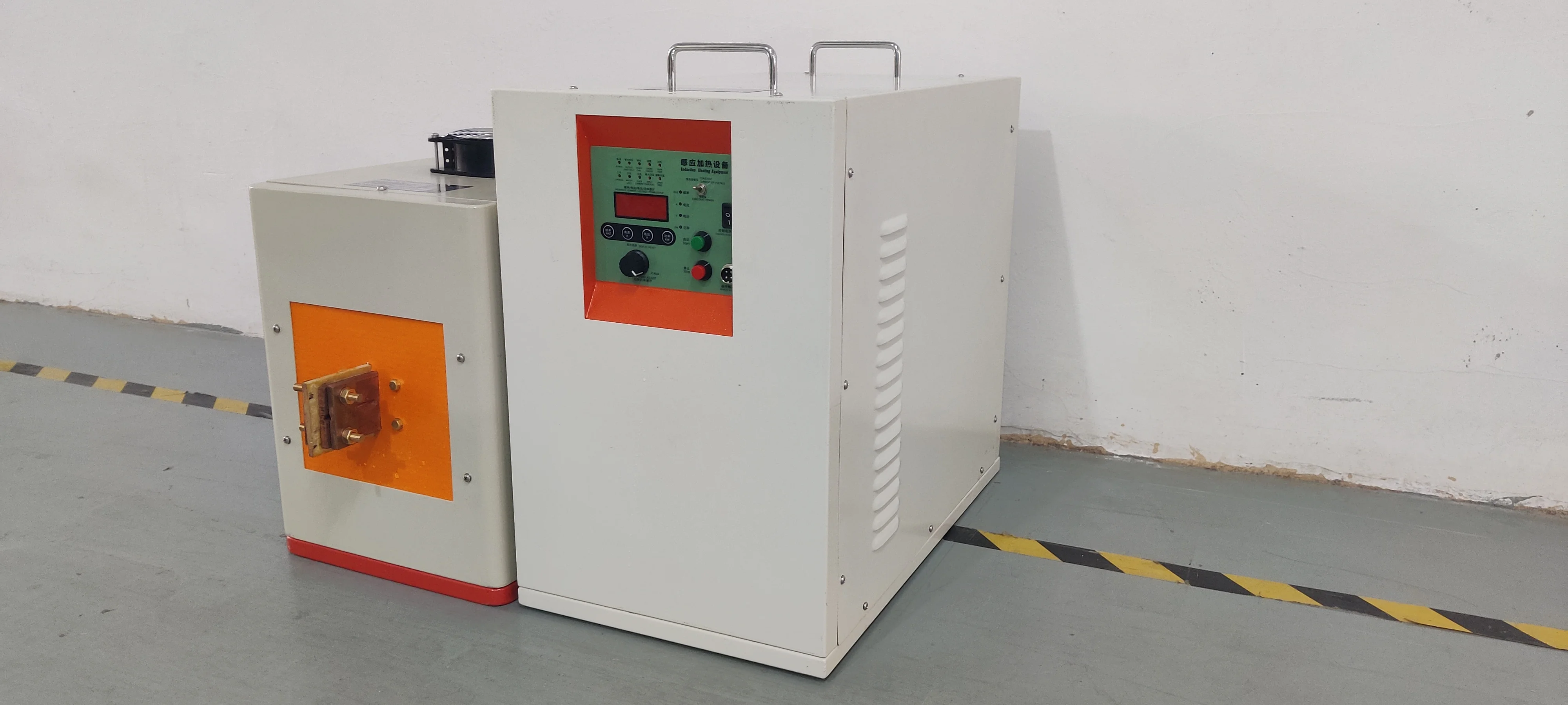 Ultra- high frequency heating machine for welding alloy
