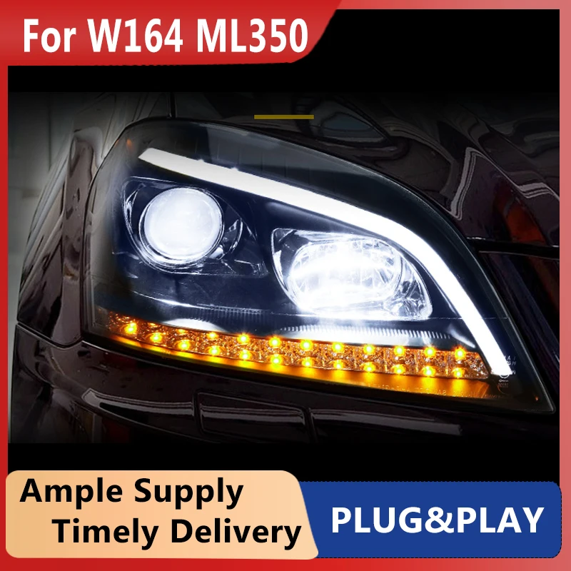 Car Styling Head Lamp for Benz W164 Headlights 2005 2006 2007 2008 ML350 ML400 ML500 LED Headlight DRL Signal auto Accessories