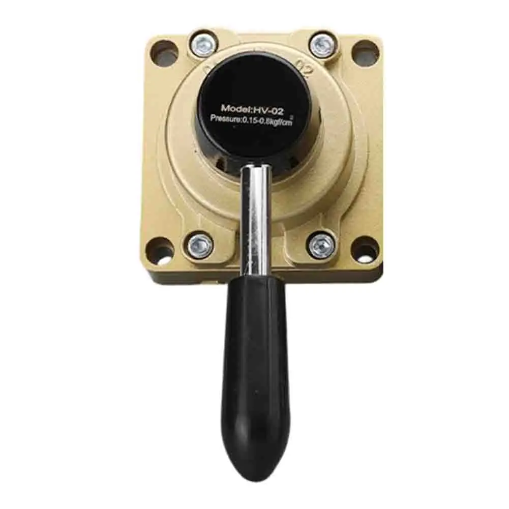 1pc Rotary Lever Hand Valve 1/4 Inch 3 Position Valve Air Flow Control Manual Valve For Mechanical Devices Accessories