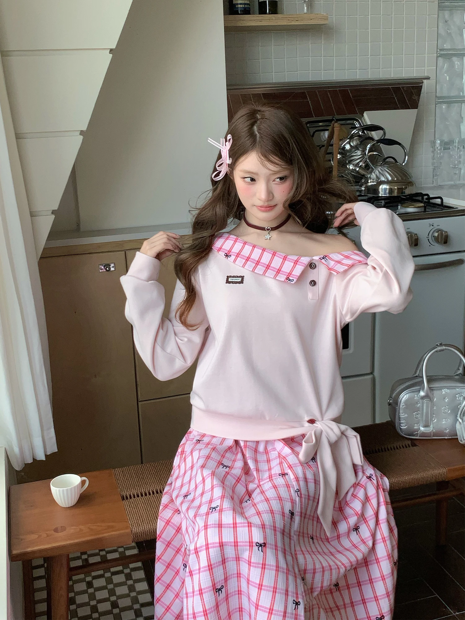 

Женский комплект свитшотов Sweet Sle, комплект из двух предметов, повседневный удобный хлопковый осенний наряд для взрослых, Soferry, новый дизайн