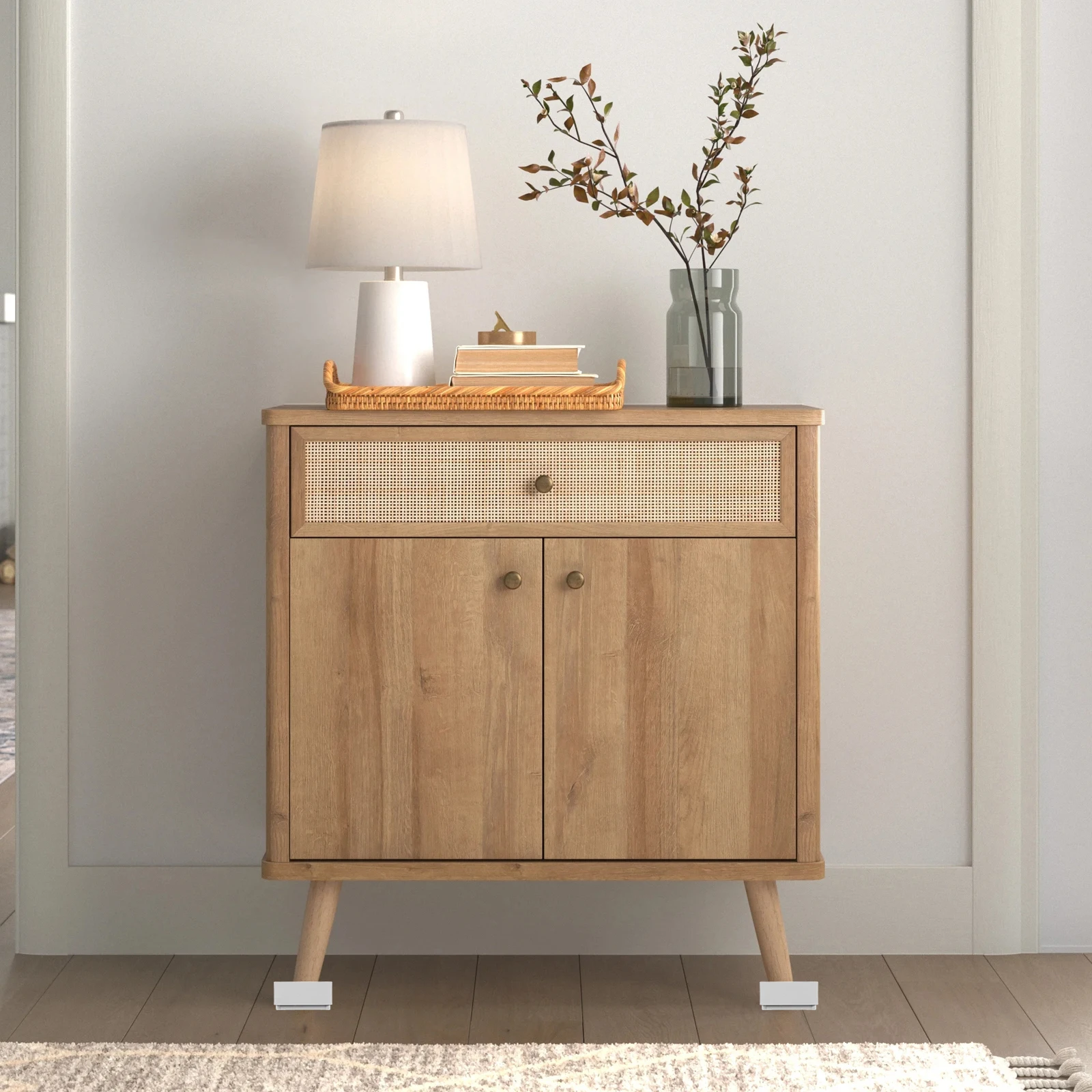 

4pcs Universal Bed Leg Risers Height Pads Furniture Elevation Blocks Washer Refrigerator Base Lifts Stackable Chair Coffee Table