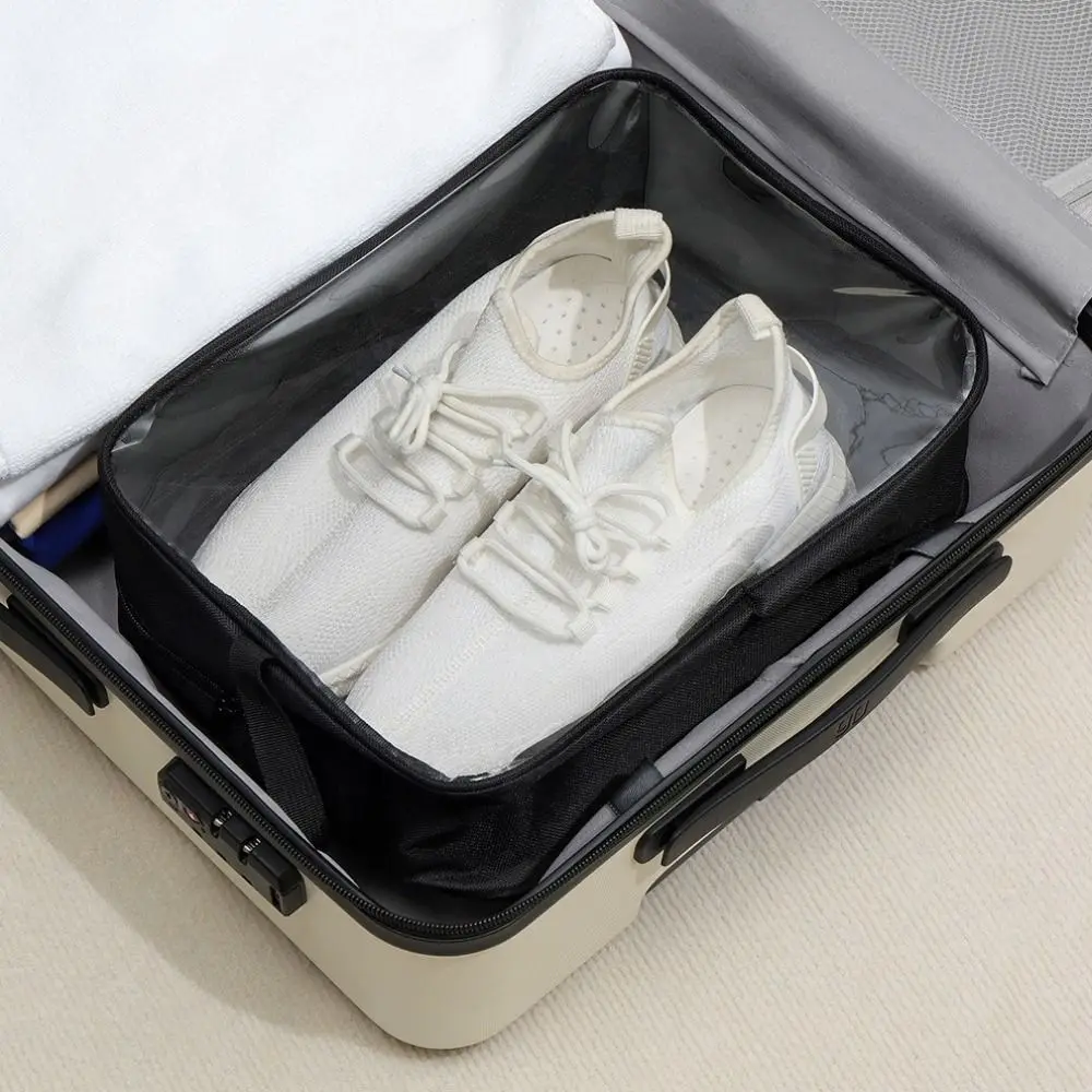 2 قطعة حقيبة تخزين الأحذية القماشية المحمولة من أكسفورد مقاومة للماء والغبار حقيبة أحذية رياضية قابلة للتنفس مع مقبض أحذية منظم الأحذية #2