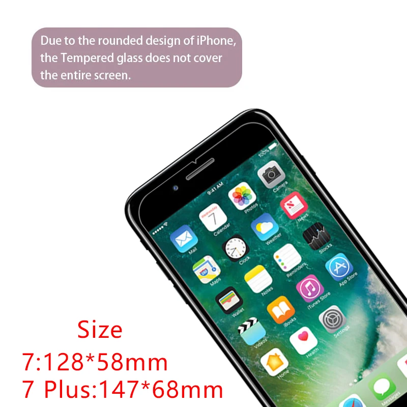 حافظة هاتف لهاتف أبل آيفون 7 بلس من الزجاج المقسى على آيفون 7 آيفون 7 بلس 7 بلس plu 7plu غطاء خلفي آيفون 7 حافظة بلس