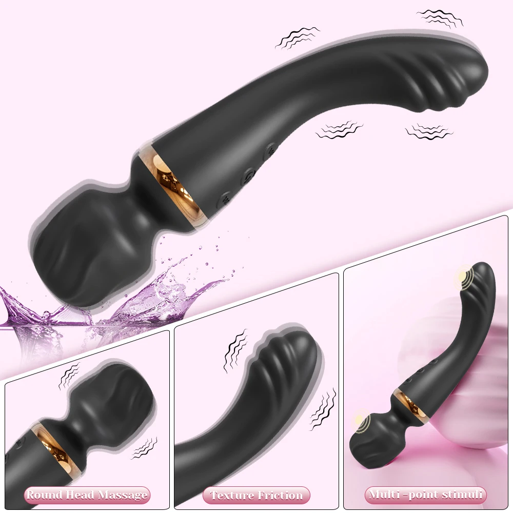 AV Vibrator for Women Vagina Massager USB Rechargeable 2 Motors G Spot Clit Clitoris Stimulator Female Sex Toys Adults Goods image 6