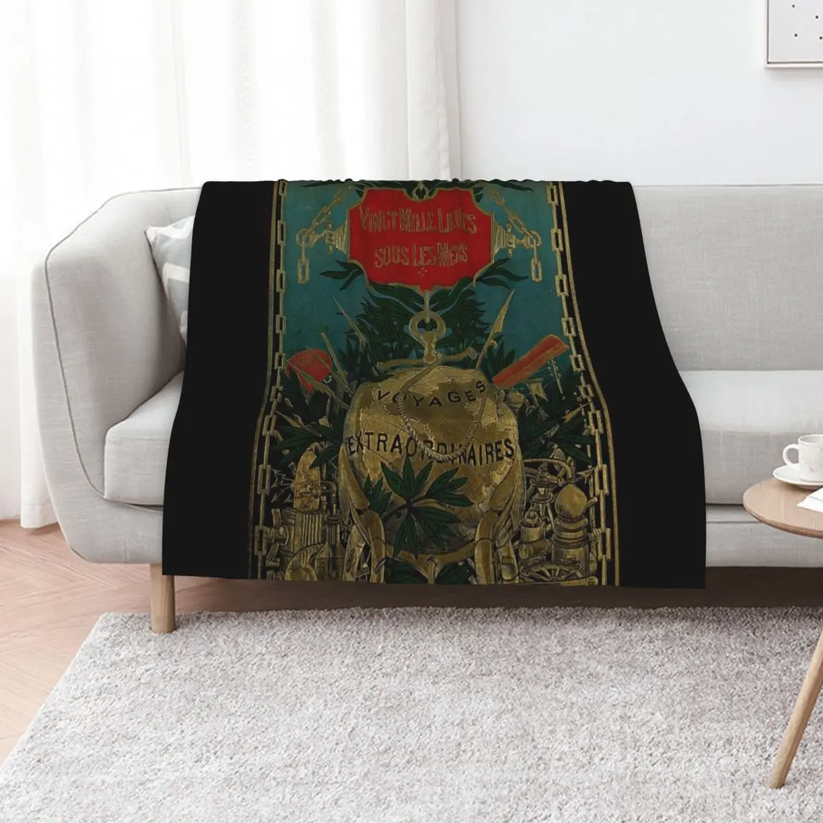 Jules Verne Extraordinary Voyages Throw Blanket Furry Luxury Throw Soft Plaid Kid'S Soft Big Blankets For Baby Blankets