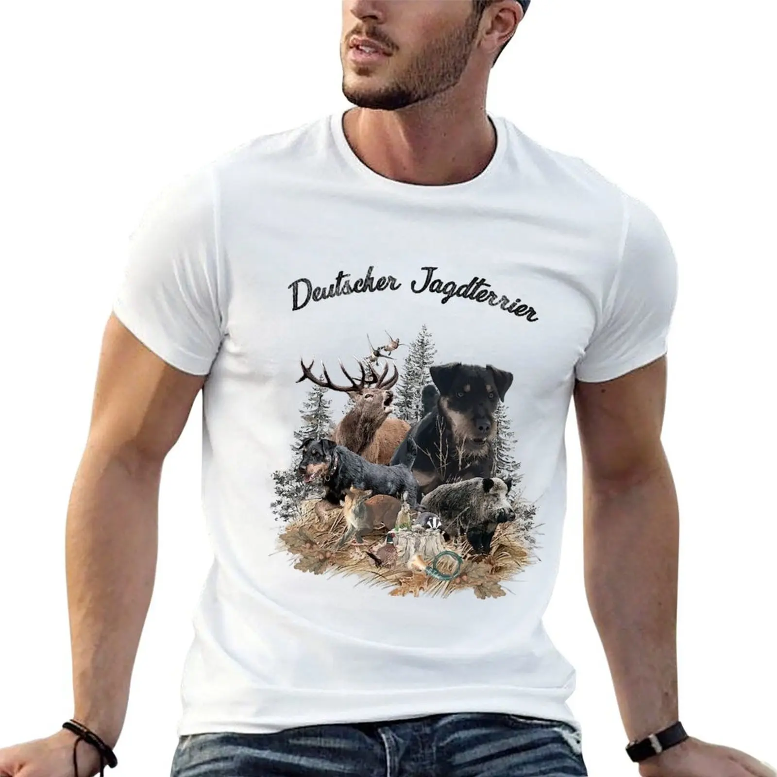 

German Hunting Terrier - Jagdterrier T-Shirt t shirts for man cotton funny t shirt for man t shirts for man cotton T-shirt