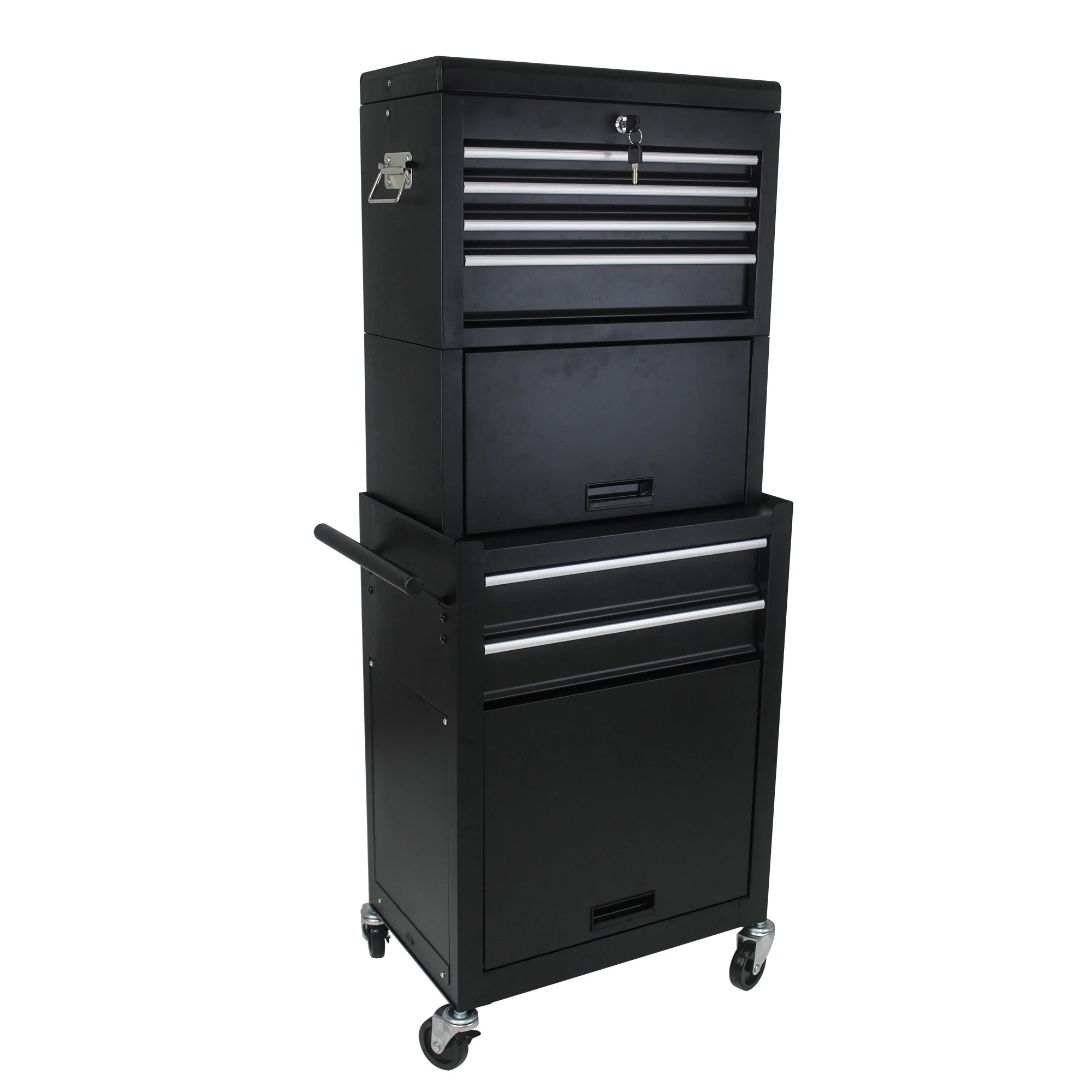 High Capacity Rolling Tool Chest with Wheels and Drawers BLACK 6-Drawer Tool Storage Cabinet