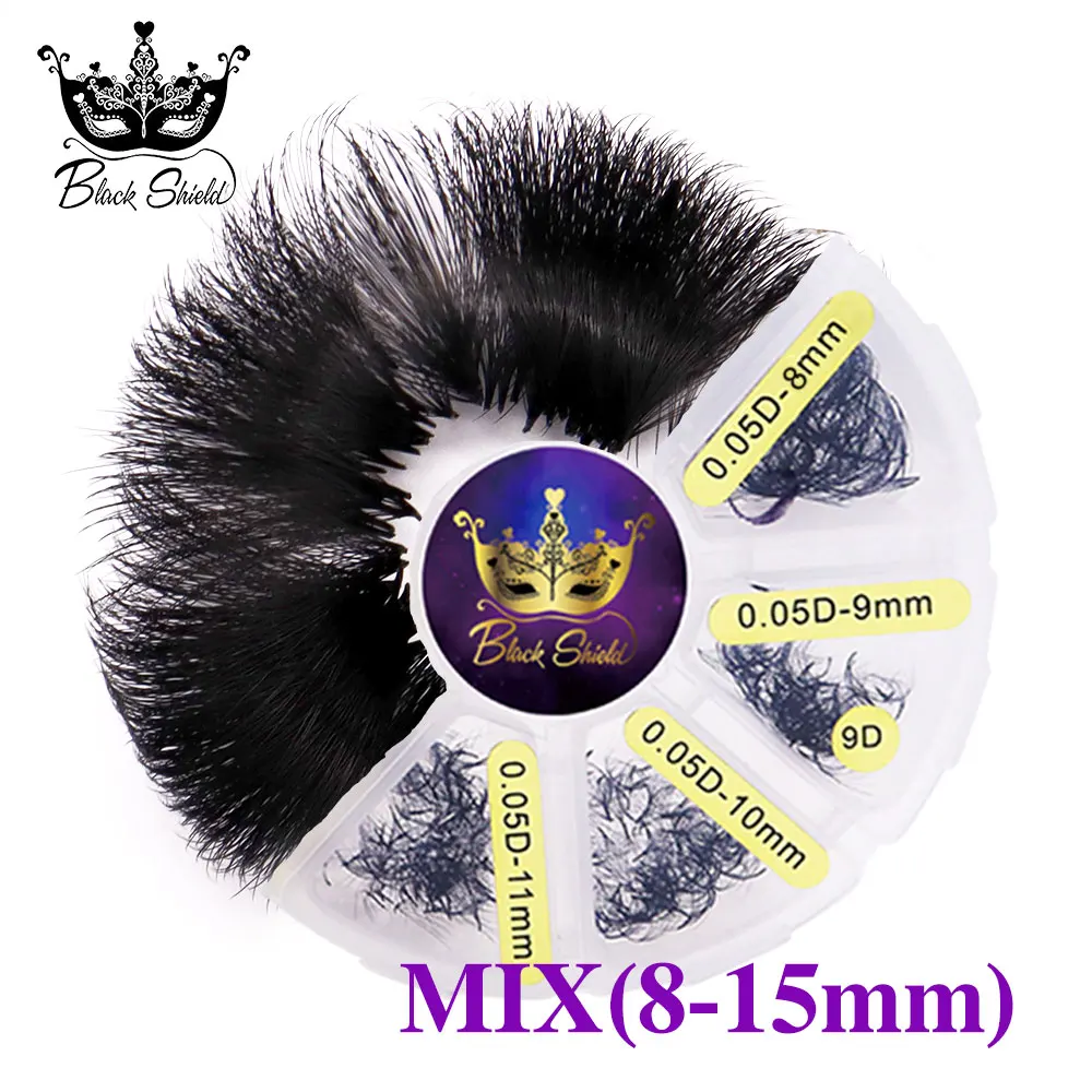 1000 Fans Loose Fan Mixed Length Pointy Base Premade Fans Soft Sharp Thin Slim Medium Stem Volume Russian Eyelashes Extension