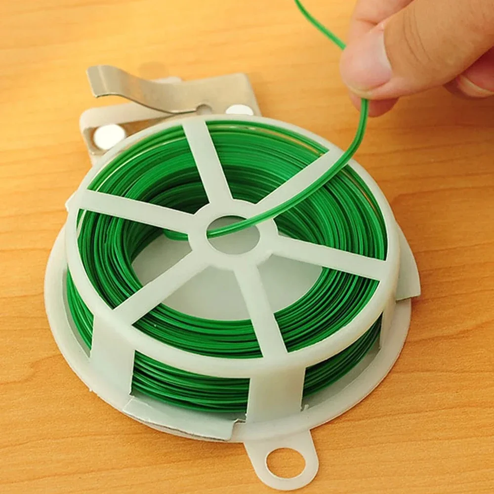 1 Roll-Gardening Binding Line Plastic Thin Wire Garden Fixed climbing Rattan Binding Wire Packaging With Shear Binding Line