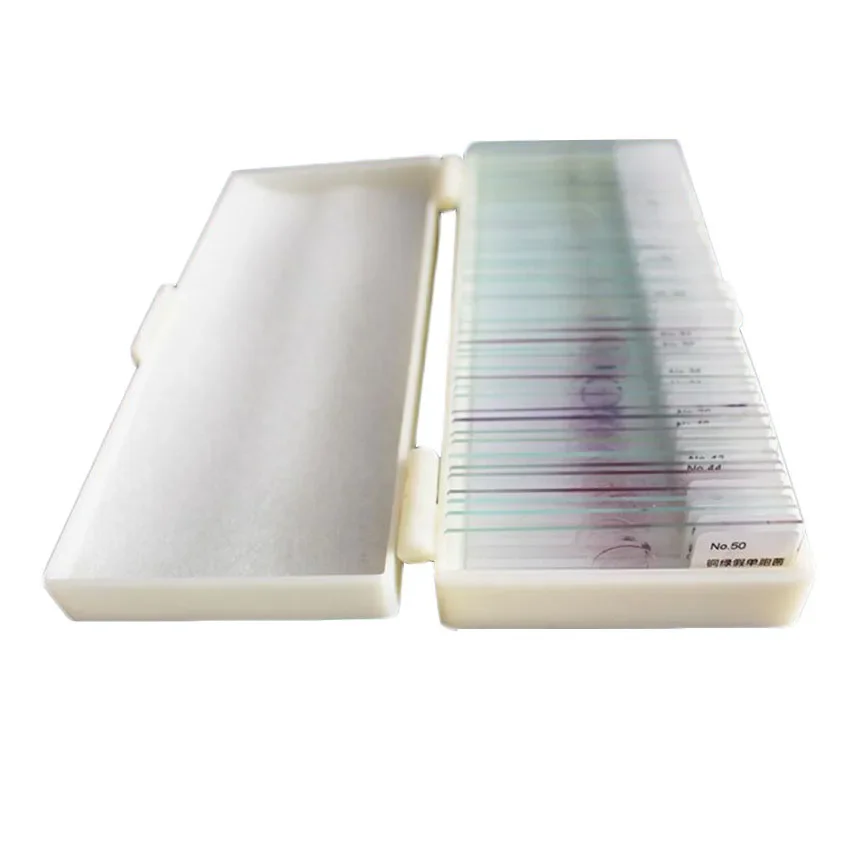 

50PC Professional Germs Bacterial Morphology Microorganisms Slice Microscope Slides Accesorio Telescopio Microscopio Laboratorio