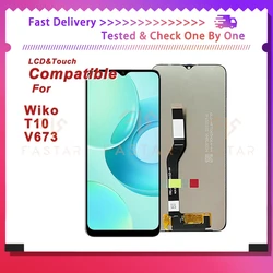 Pantalla táctil LCD para teléfono móvil, montaje de digitalizador de repuesto para W-V673-01, W-V673-02, modelo Wiko T10, precio de fábrica