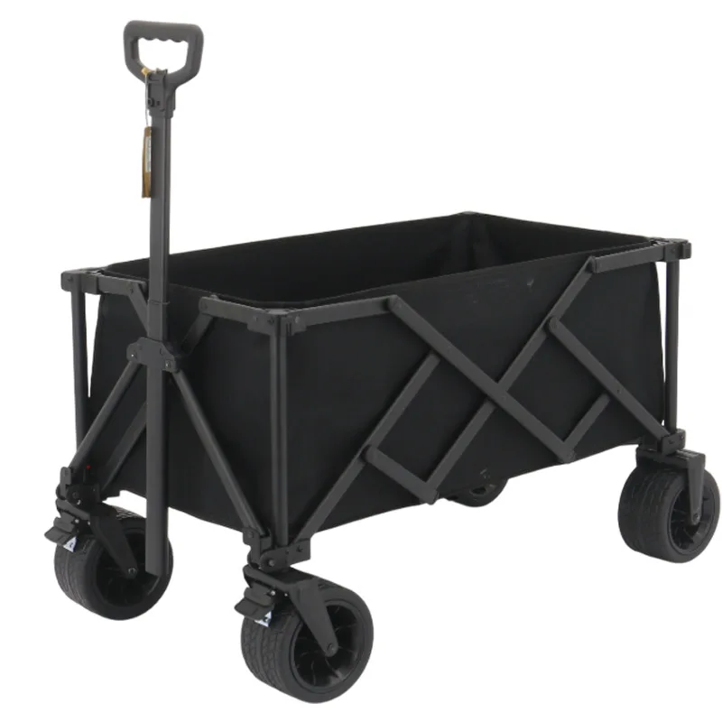 

Outdoor Portable Camping Cart Gathering Mobile Folding Stall Camping Cart